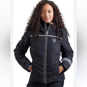 ROSSIGNOL Puffy Insulated Ski Black Jacket Womens NWT MSRP $375‎ Size L